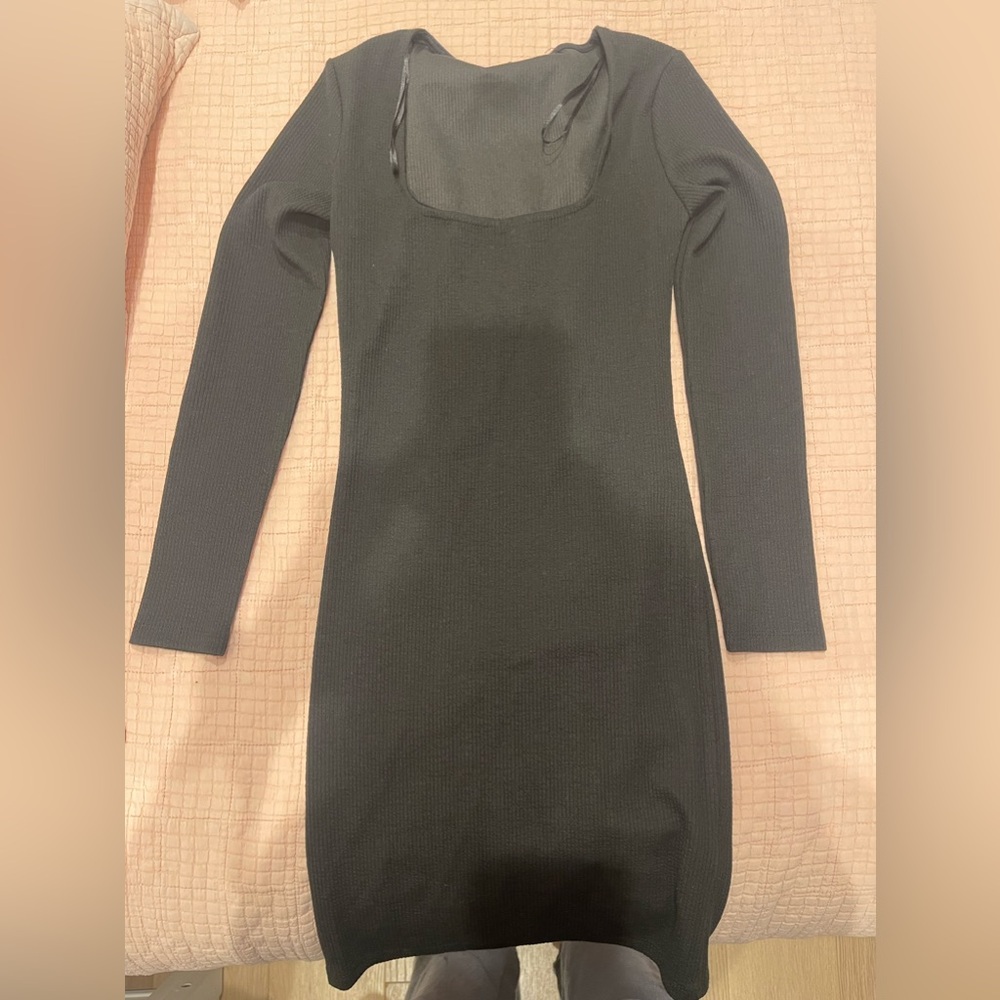 Black long sleeve dress from Zara